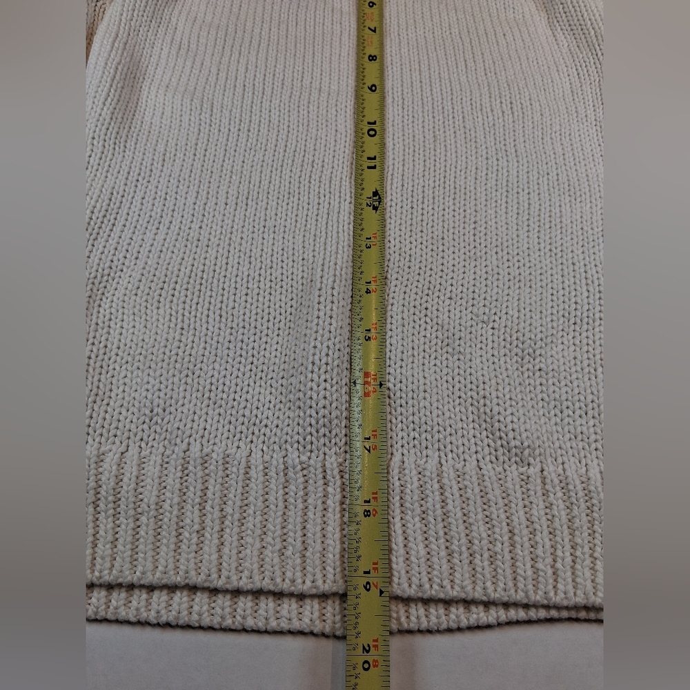 Banana Republic Milly Collection Open Knit Sweater XS White Cotton Classic - Picture 10 of 10